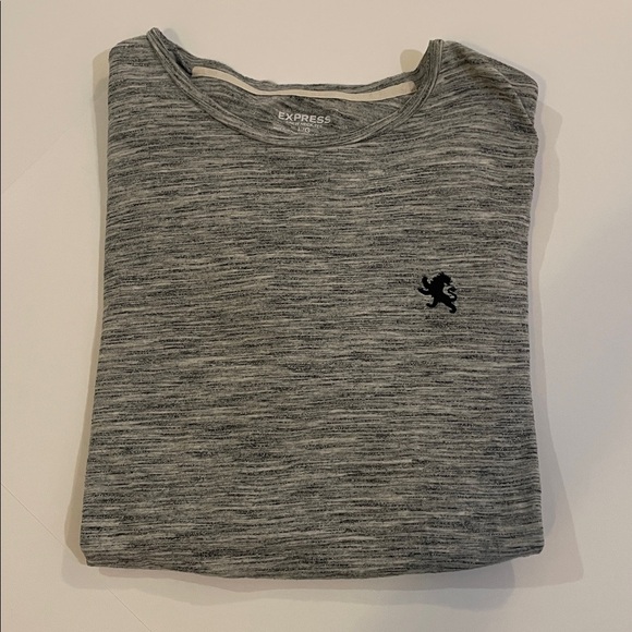 Men’s Express Heather Gray Short Sleeve Tee size L - Picture 3 of 3